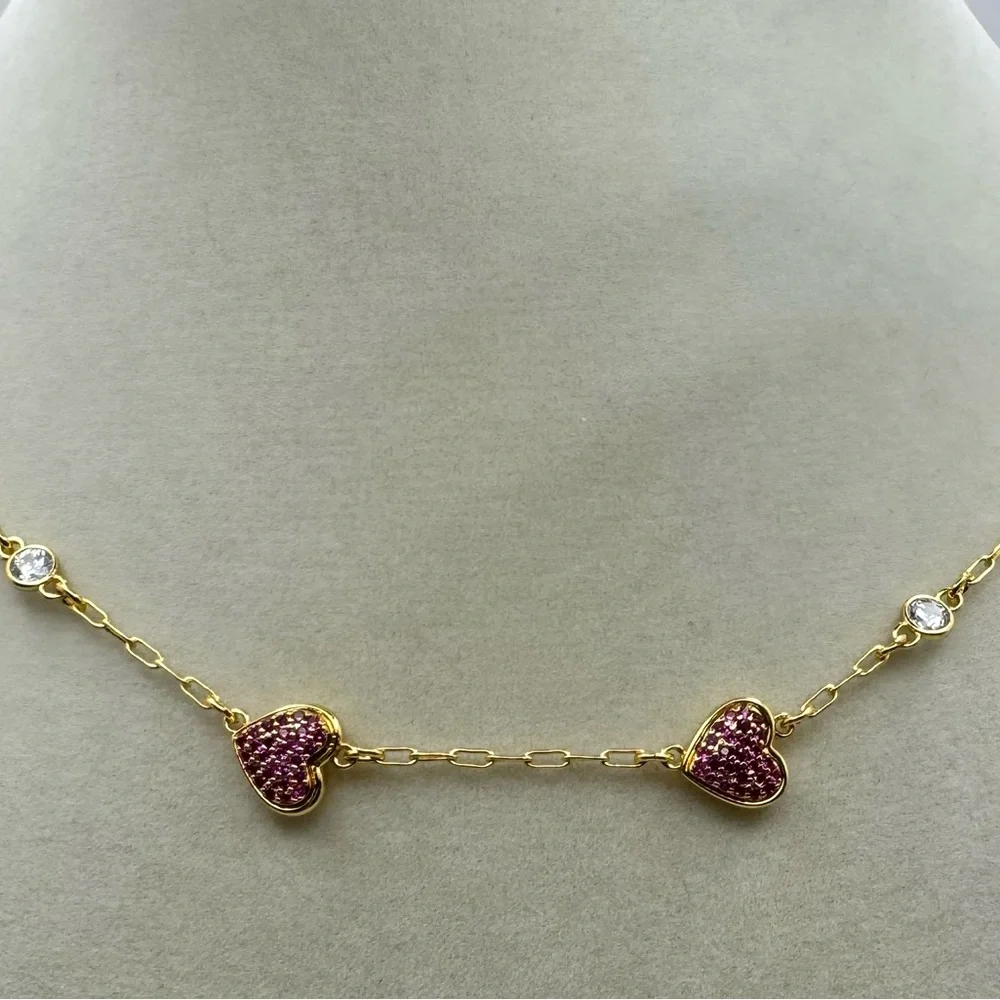 KATE SPADE All My Heart Pave Scatter Necklace NWT